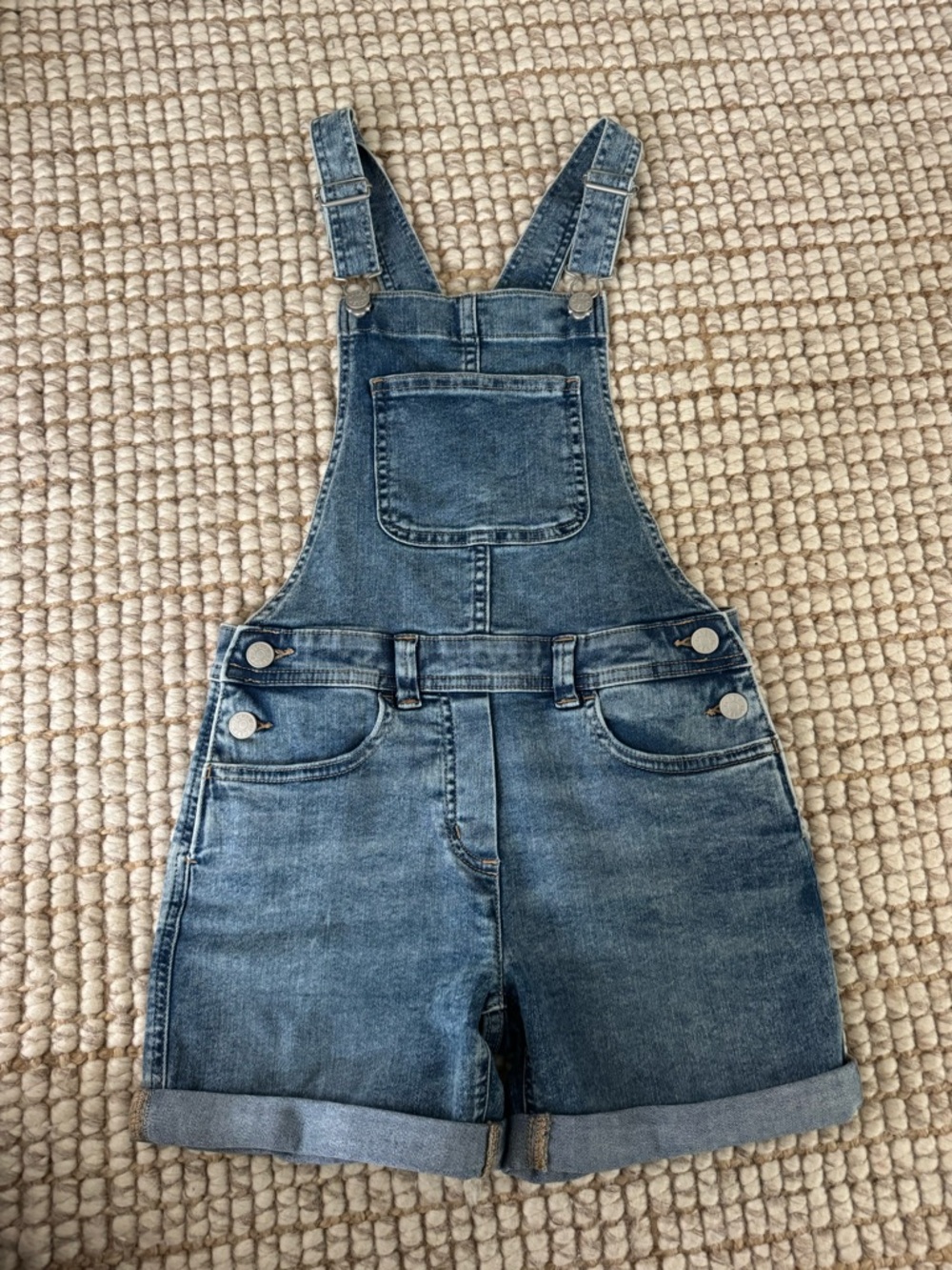 Crewcuts Blue Denim Short Overalls